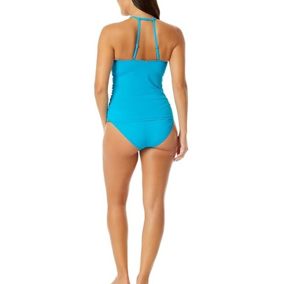 NWT Anne Cole Women's High Neck Tankini Top Multicolor Sizes XS-L $80 LLL255 - Picture 3 of 7